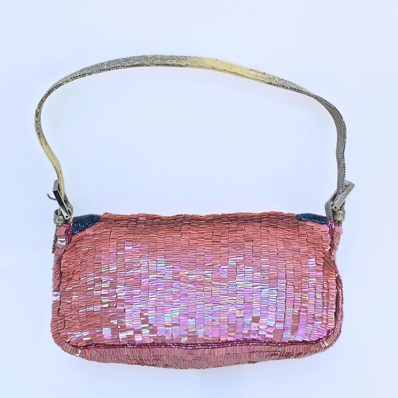 *SOLD**Fendi Baguette Sequins with Beaded Detail Vintage - Picture 3 of 14